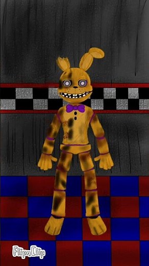 The Springlock failure (the beginning of springtrap) #fnaf #springtrap #springlock #flipaclip