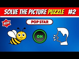 Can You SOLVE the PICTURE PUZZLE? | PART 2 | Emoji Quiz - Easy Medium Hard
