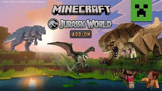 Minecraft x Jurassic World Add-On Now Available