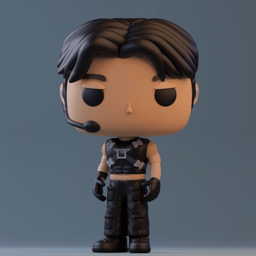 ATEEZ San funko from k pop band 3mf and stl