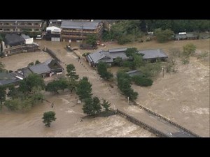 桂川氾濫、渡月橋付近で浸水被害３０軒超　京都・嵐山