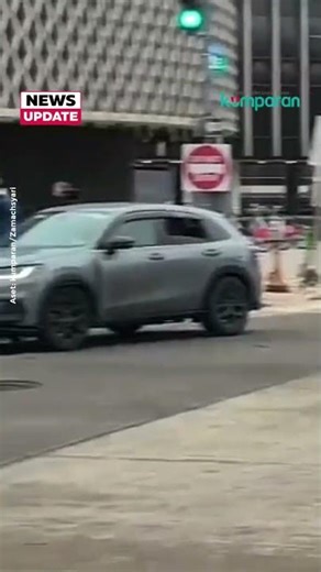 Momen iring-iringan mobil Presiden Prabowo tiba di Washington buat hadiri KTT perdana BoP
