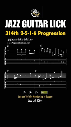 Modern Jazz Guitar Lick: Augmented Triad & Intervallic Arpeggios 🔥 | Lick #314