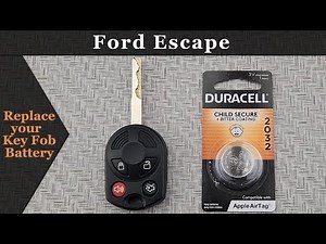 How to DIY Replace or Change a 2013-2019 Ford Escape Key Fob Remote Battery
