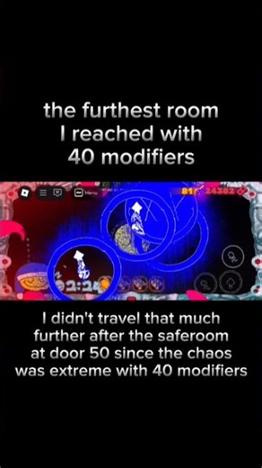 roblox grace - the furthest room I reached with 40 modifiers