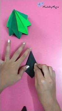 How to make easy paper christmas tree at home @Madebymagic