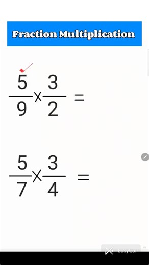 Fraction multiplication #math #shorts