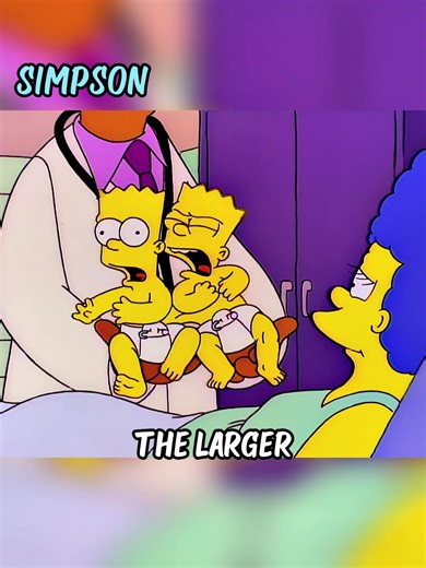 Marge gave birth to a pair of conjoined twins.#TheSimpsons #usa #fyppppppppppppppppppppppp #fyp