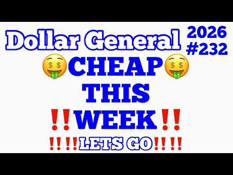 2026#232🤑Dollar General Couponing🤑CHEAP‼️THIS WEEK‼️LET’S GO‼️MUST WATCH👀👀
