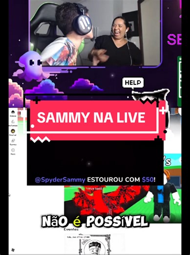 nesse dia o Sammy invadiu a Live do Murilão #roblox #roubeumbrairont #pvp #fyp #gamer