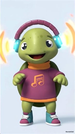 “When the Turtle Drops the Beat 🐢🔥 | Animated Dance Short #AnimatedShorts#TurtleDance#Funny