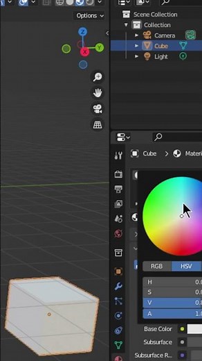 Change Object Color in Blender | Easy Tutorial #Blender #Blender3D #blendershorts