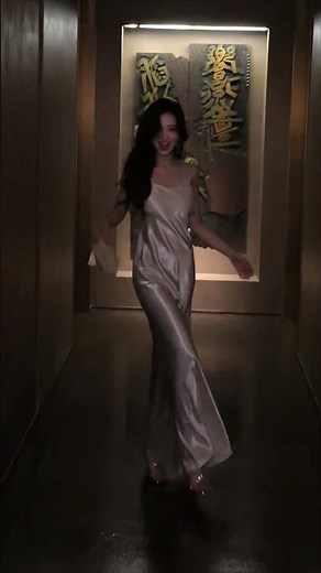 White silk smooth satin slip dress