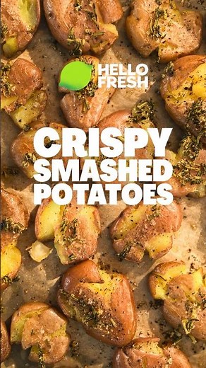 Crispy Smashed Potatoes │ Golden, Garlicky & Irresistible | HelloFresh