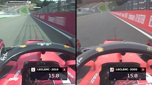 1.4M views · 14K reactions | Pole at Spa in 2019 > P13 in 2020 - Leclerc's best qualifying laps, side-by-side  | F1 | Facebook