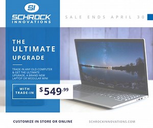 Trade in your old, tired computer for a brand new Modular Mini or Solid State Laptop from Schrock for only $549! | Schrock Innovations