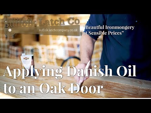Applying Danish Oil To An Oak Door