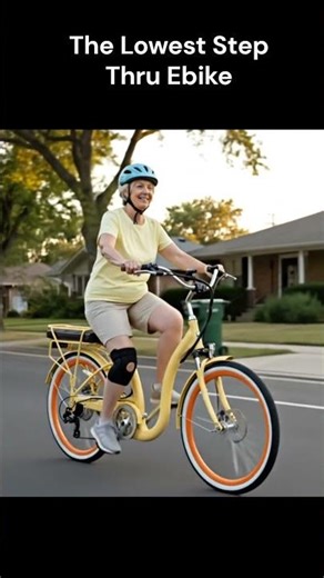 The lowest step thru ebike on the market. Simple Step Thru 500w Ebike. #ebikes #seniors #exercise