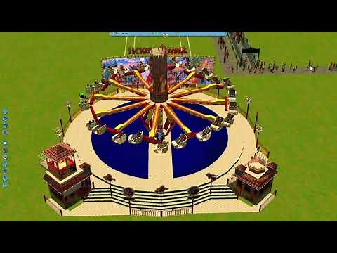 RollerCoaster Tycoon Custom Ride DOWNLOAD (Thrill Ride) RCT3 Custom Scenery Spearz-it Video