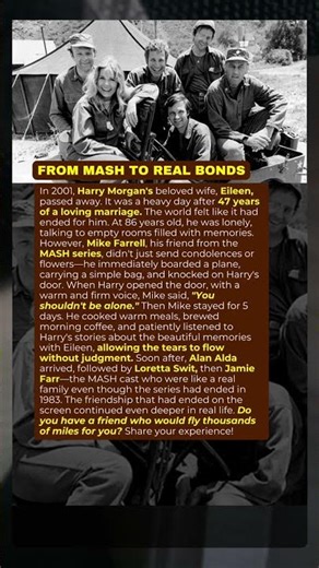 From MASH to Real Bonds: Mike's Five Days with Grieving Harry"