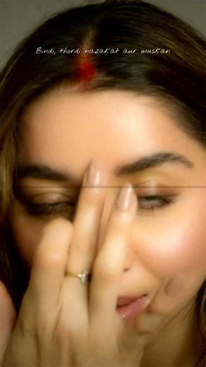 Preet BS on Instagram: "Getting ready for the love of my life as a newly married wife 🫶🧿 #NewlywedVibes #DesiWifey #ShaadiGlow #DesiCore #indianoutfitinspo newly married wife, newlywed glow, getting ready for husband, getting ready for the love of my life, first year of marriage, marriage era, wifey mode, desi newlywed, Indian newly bride, desi wife vibes, sindoor look, bindi kajal jhumka, ethnic glam, traditional look, suit look, desi aesthetic, desi core, Indian beauty, soft glam makeup, rom