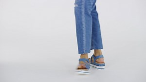 Watch Vionic Women's Phoenix Kellyn Backstrap Platform Sandal on Amazon Live