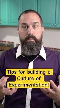 Build a Culture of Experimentation #productdevelopment #designofexperiments #innovation