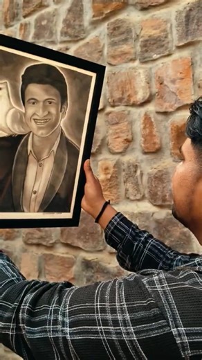 Puneeth Rajkumar Drawing ✍️🔥😍💫 SHAKAMBHARI VIDYANIKETAN CBSE CHOLACHAGUDDA #puneethrajkumar #appu