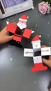 Paper Folded Santa Craft #santacraft #papercraftDIY #kidscraftideas #fblifestyle | paper craft ideas