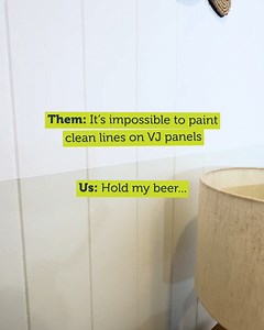 24K views · 20 reactions | VJ panels shouldn’t stop you from bringing your #interiordesign dreams to life and with our help, they won’t. We transformed a VJ panel wall into a painted half wall and here’s how you can do the same: https://bit.ly/47EQLwF | Inspirations Paint | Facebook