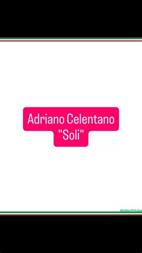 Improve your Italian by listening to the music! 🎶🇮🇹 ♤Don't forget to follow for more Italian lessons ✅️ 🇮🇹 📖 ♡Like,save and share this video with your family and friends!❤️ #italianwithteacherema #fbreelsfypシ゚viralfbreelsfypシ゚viral #viralreelschallenge #viralpost2025 #italianreel #reelitaliano #italiantips #viralreel #imparaitaliano #italianwithema #italianvocabulary #ReelsThatTeach #italianlessonswithema #fbreelsfyp #viralreel #imparaitaliano #italianwithema #italianvocabulary #italianwor