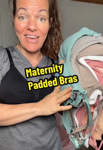 Maternity Padded Bras #bra #maternitybra #nursingbra #breastfeedingbra #pregnacy #pregnancytiktok