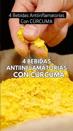 RECETAS FÁCILES con CÚRCUMA, 4 bebidas antiinflamatorias #salud #recetas #curcuma