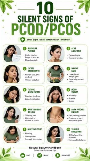 10 Silent Signs of PCOD/PCOS Every Woman Should Know | Early Symptoms You Should Never Ignore