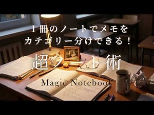 Categorize your notes in one notebook! Magic Notebook