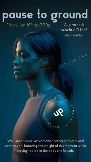 Ericka Jones on Instagram: "This Friday at Up Yoga, I’m teaming up with ACLU of Minnesota to host a donation-based yoga class—in person and online to raise funds in support of their work locally and nationally. ✨ You can join from anywhere. ✨ An ACLU MN representative will be present in person. ✨ Resource kits will be available in person ✨Digital copies emailed to everyone who attends online. ✨Recording will be available afterwards. This class is a container for you to come as you are wherever y