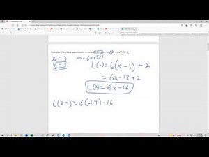 4 6 1 Local Linear Approximations and Differentials