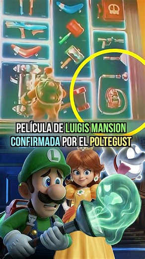 se confirmó la película de LUIGIS MANSIÓN con Daisy #luigi #supermario #luigismansion #nintendo