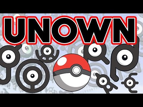 Pokémon todas as formas de Unown