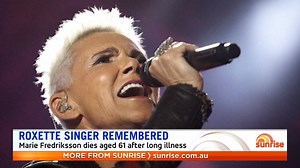 Very sad news - singer Marie Fredriksson of Swedish pop duo Roxette has died at the age of 61 after a lengthy battle with cancer 😔 More on this story: http://7sunrise.link/JHeWk1 | Sunrise