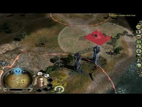 The Battle for Middle-Earth II - Elves vs Hard Goblins 4K Gameplay