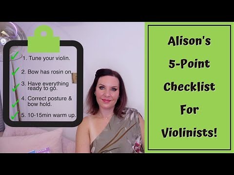 Alison's 5-Point VIOLIN Checklist!