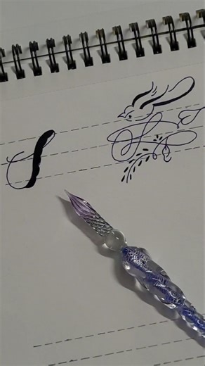 Watch This Elegant “S” Come Alive 💫 | Calligraphy Magic