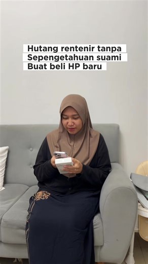 Hutang rentenir tanpa sepengetahuan suami buat beli HP baru #drama #dramakehidupan