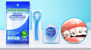 Watch Dental Floss Threaders 210pcs on Amazon Live