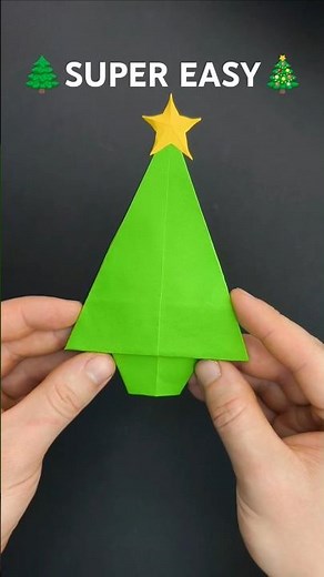 🌲 SUPER EASY CHRISTMAS TREE 🎄 #origami #christmas #diy #christmastree
