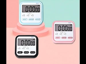 Digital Kitchen Timer/Stopwatch Timer/Clock with Alarm and Magnetic Stand for Exercise