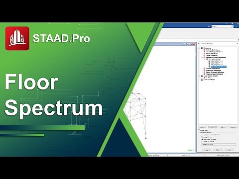Performing a Floor Spectrum Analysis in STAAD.Pro