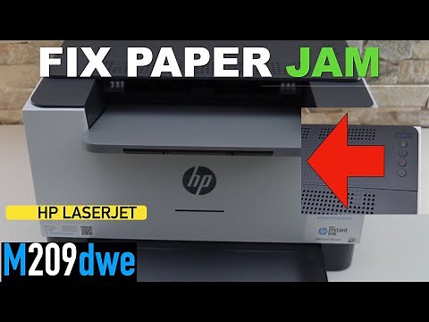 HP LaserJet M209dwe Paper Jam Error.