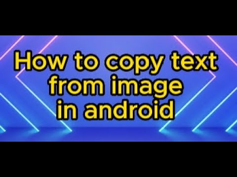 How to copy text from image in android